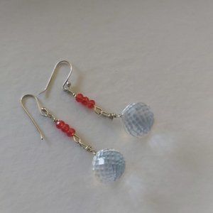 Austrian and Candy Kiss Quartz Earrings